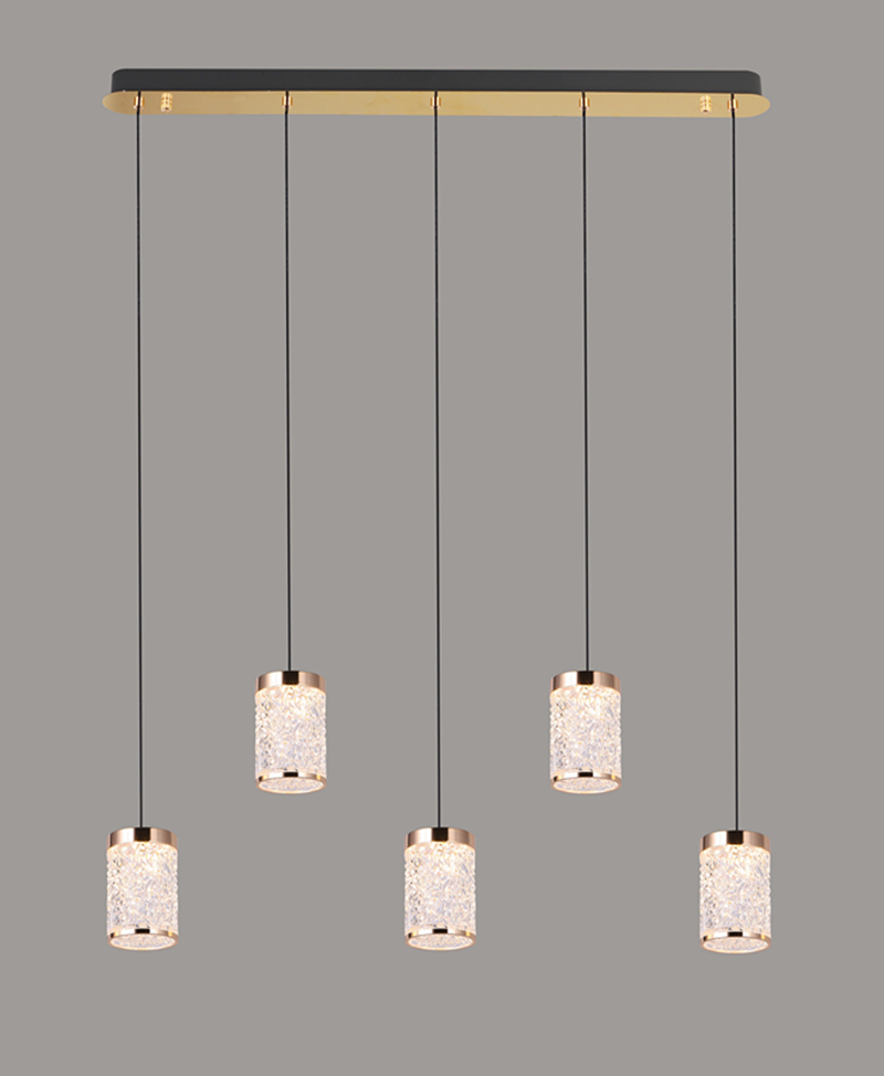 Acrylic Cylindrical LED pendant light product show 2